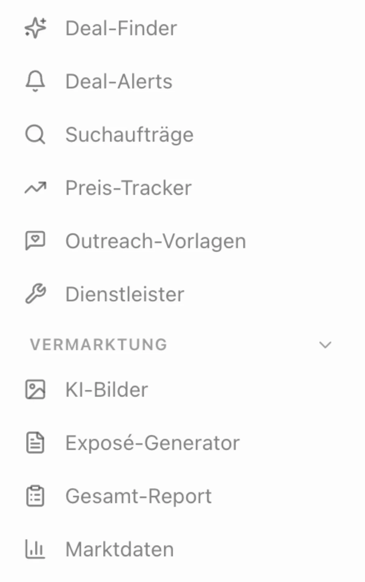 KI Sidebar mit Deal-Finder Modulen